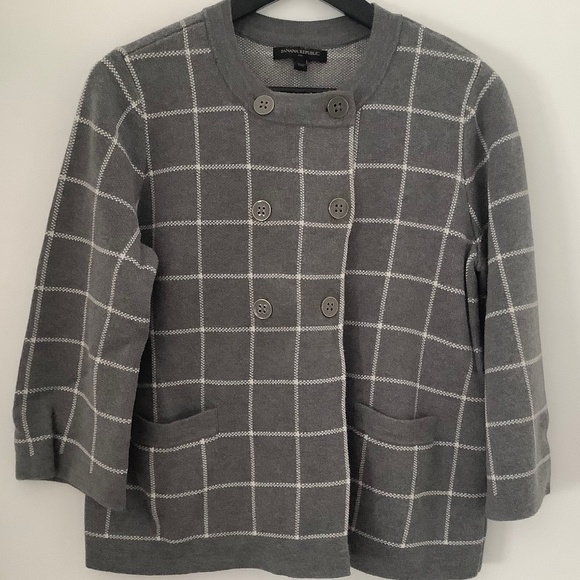 BR grey sweater cardigan size M - Picture 1 of 7